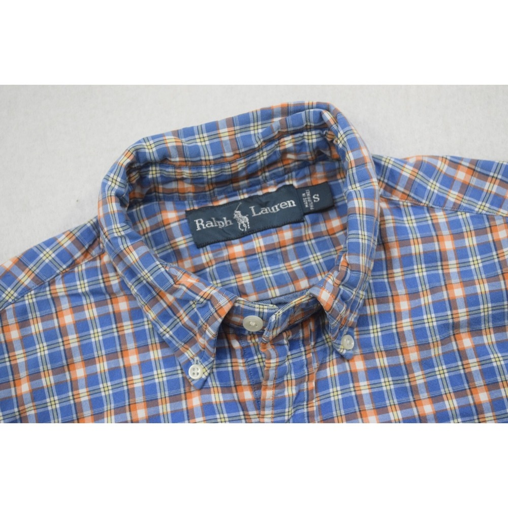 Polo Ralph Lauren Flannel Dress Shirt Plaid Long Sleeve Button Up Men Size Small - Picture 6 of 10